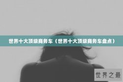 世界十大顶级商务车（世界十大顶级商务车盘点）