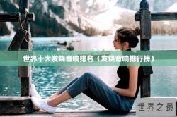 世界十大发烧音响排名（发烧音响排行榜）