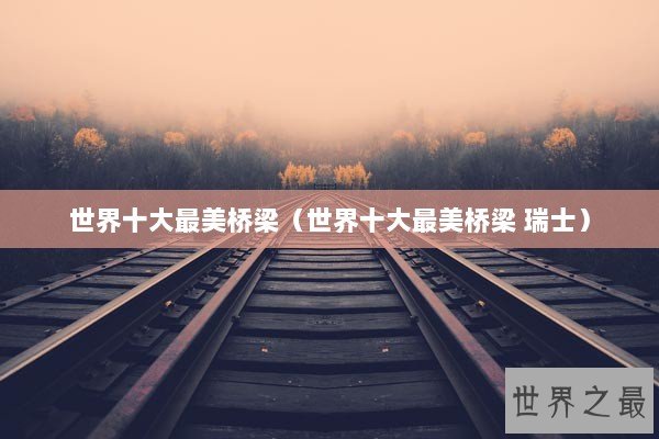 世界十大最美桥梁（世界十大最美桥梁 瑞士）