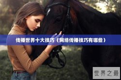 传播世界十大技巧（网络传播技巧有哪些）