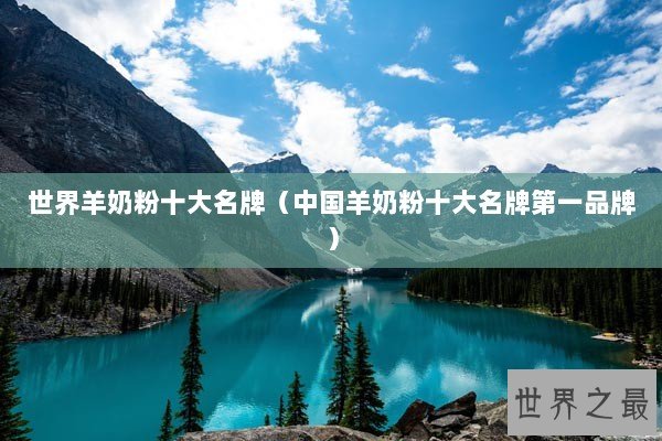 世界羊奶粉十大名牌（中国羊奶粉十大名牌第一品牌）