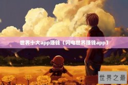 世界十大app赚钱（闪电世界赚钱app）