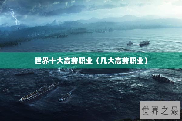 世界十大高薪职业（几大高薪职业）