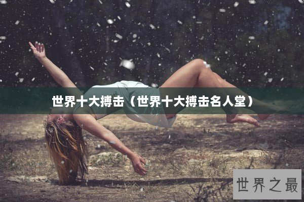 世界十大搏击(世界十大搏击名人堂) 世界十大搏击(世界十大搏击名人堂)