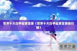 世界十大白手起家富豪（世界十大白手起家富豪排行榜）