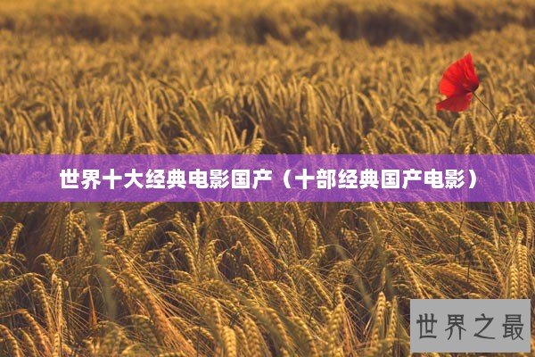 世界十大经典电影国产（十部经典国产电影）