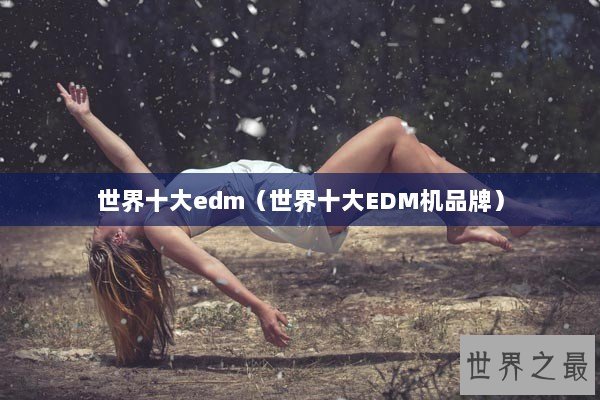 世界十大edm（世界十大EDM机品牌）