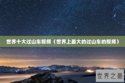 世界十大过山车视频（世界上最大的过山车的视频）