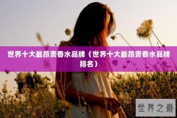 世界十大最昂贵香水品牌（世界十大最昂贵香水品牌排名）