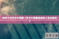 世界十大天才小熊猫（天才小熊猫是谁有人见过他吗）