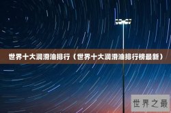 世界十大润滑油排行（世界十大润滑油排行榜最新）