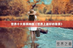 世界十大音质神器（世界上最好的音质）