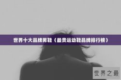 世界十大品牌男鞋（最贵运动鞋品牌排行榜）