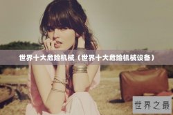 世界十大危险机械（世界十大危险机械设备）
