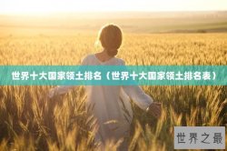 世界十大国家领土排名（世界十大国家领土排名表）
