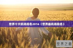 世界十大机场排名2016（世界最机场排名）