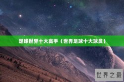 足球世界十大高手（世界足球十大球员）