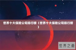 世界十大保险公司排行榜（世界十大保险公司排行榜）