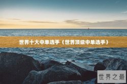 世界十大中单选手（世界顶级中单选手）