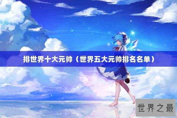 排世界十大元帅（世界五大元帅排名名单）