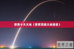 世界十大大米（世界顶级大米排名）