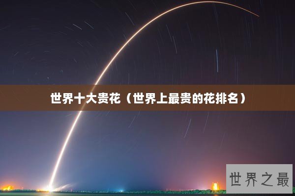 世界十大贵花（世界上最贵的花排名）