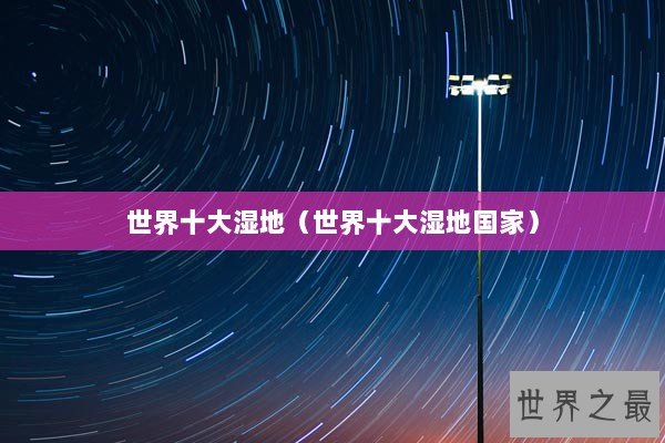 世界十大湿地（世界十大湿地国家）