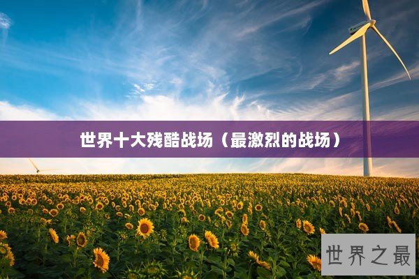 世界十大残酷战场（最激烈的战场）