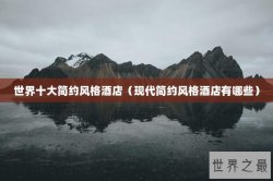 世界十大简约风格酒店（现代简约风格酒店有哪些）