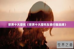 世界十大摩托（世界十大摩托车骑行服品牌）