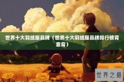 世界十大羽绒服品牌（世界十大羽绒服品牌排行榜背靠背）