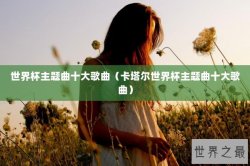 世界杯主题曲十大歌曲（卡塔尔世界杯主题曲十大歌曲）