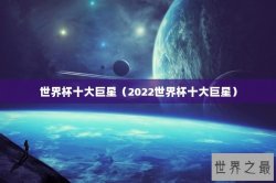 世界杯十大巨星（2022世界杯十大巨星）