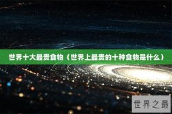 世界十大最贵食物（世界上最贵的十种食物是什么）