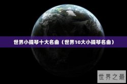 世界小提琴十大名曲（世界10大小提琴名曲）