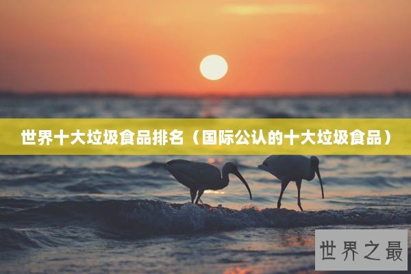 世界十大垃圾食品排名(国际公认的十大垃圾食品) 世界十大垃圾食品排名(国际公认的十大垃圾食品)
