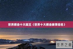 世界搏击十大腿王（世界十大搏击赛事排名）