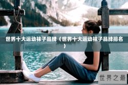 世界十大运动袜子品牌（世界十大运动袜子品牌排名）