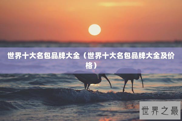 世界十大名包品牌大全（世界十大名包品牌大全及价格）