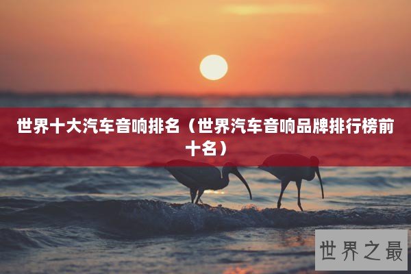 世界十大汽车音响排名（世界汽车音响品牌排行榜前十名）