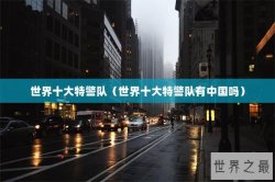 世界十大特警队（世界十大特警队有中国吗）
