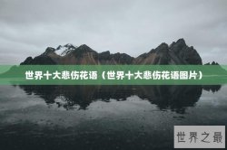 世界十大悲伤花语（世界十大悲伤花语图片）