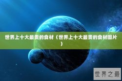 世界上十大最贵的食材（世界上十大最贵的食材图片）