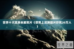 世界十大灵异未解照片（世界上灵异图片吓死20万人）