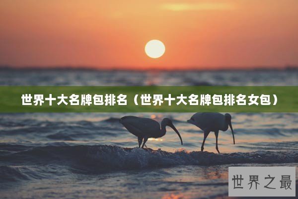 世界十大名牌包排名（世界十大名牌包排名女包）