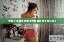 世界十大最贵的酒（世界最贵的十大名酒）