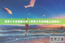 世界十大半导体公司（世界十大半导体公司排名）