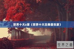 世界十大z家（世界十大古典音乐家）