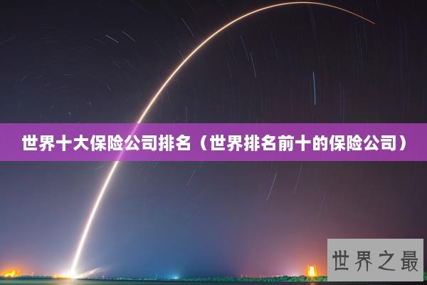 世界十大保险公司排名（世界排名前十的保险公司）