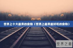 世界上十大最贵的食物（世界上最贵最好吃的食物）
